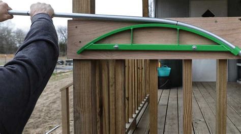 bending metal for hoop houses with peak|bending hoops for hoop house.